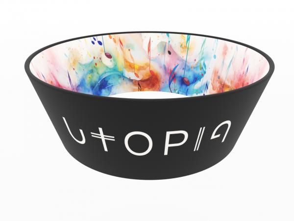 RE-191 Tapered Circular Hanging Sign -- Printed Interior Graphics